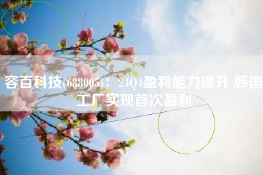 容百科技(688005)：24Q4盈利能力提升 韩国工厂实现首次盈利