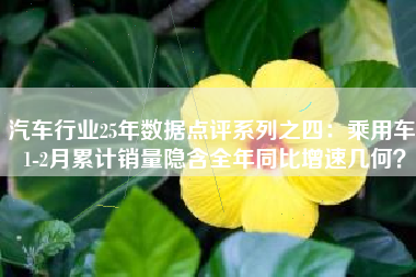 汽车行业25年数据点评系列之四：乘用车 1-2月累计销量隐含全年同比增速几何？