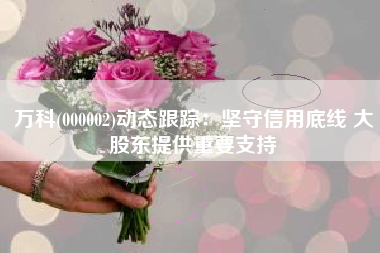 万科(000002)动态跟踪：坚守信用底线 大股东提供重要支持