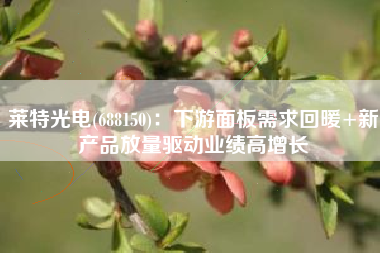 莱特光电(688150)：下游面板需求回暖+新产品放量驱动业绩高增长