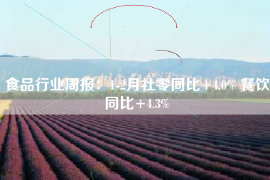 食品行业周报：1-2月社零同比+4.0% 餐饮同比+4.3%