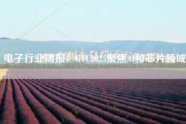 电子行业周报：GTC2025聚焦AI和芯片领域