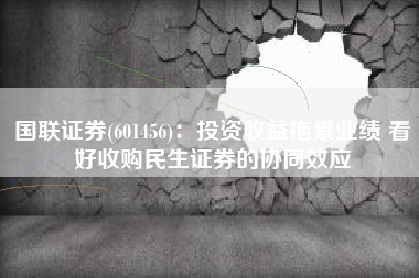 国联证券(601456)：投资收益拖累业绩 看好收购民生证券的协同效应