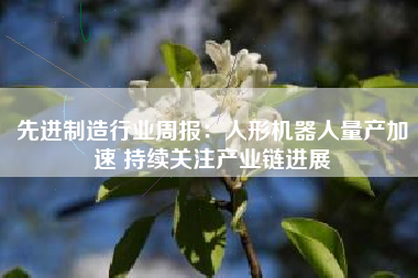 先进制造行业周报:人形机器人量产加速 持续关注产业链进展 先进制造行业周报:人形机器人量产加速 持续关注产业链进展
