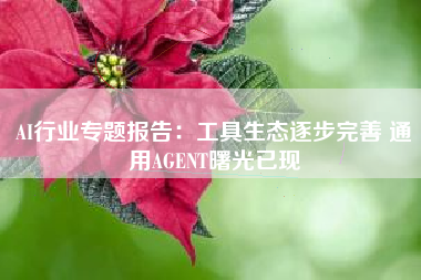 AI行业专题报告：工具生态逐步完善 通用AGENT曙光已现