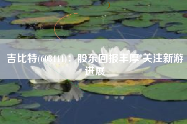 吉比特(603444)：股东回报丰厚 关注新游进展