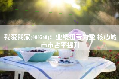 我爱我家(000560)：业绩扭亏为盈 核心城市市占率提升