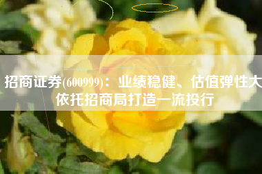 招商证券(600999)：业绩稳健、估值弹性大 依托招商局打造一流投行