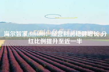 海尔智家(600690)：经营利润稳健增长 分红比例提升至近一半