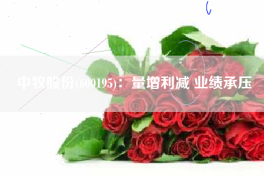 中牧股份(600195)：量增利减 业绩承压
