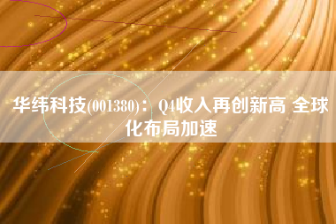 华纬科技(001380)：Q4收入再创新高 全球化布局加速