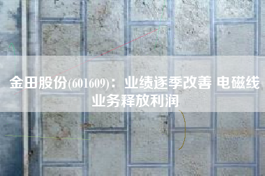 金田股份(601609)：业绩逐季改善 电磁线业务释放利润