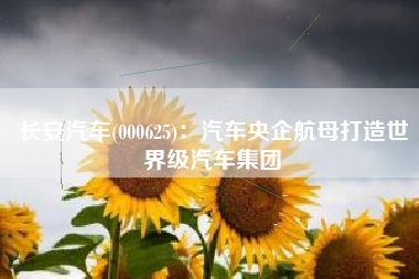 长安汽车(000625)：汽车央企航母打造世界级汽车集团
