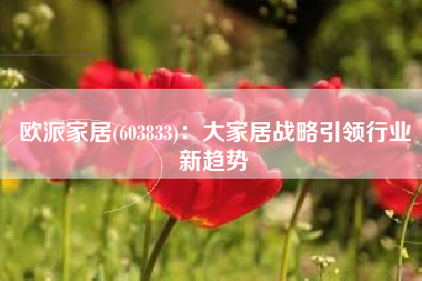 欧派家居(603833)：大家居战略引领行业新趋势