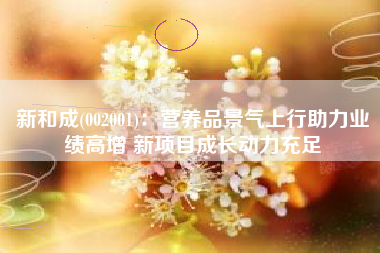 新和成(002001)：营养品景气上行助力业绩高增 新项目成长动力充足