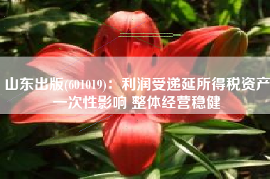 山东出版(601019)：利润受递延所得税资产一次性影响 整体经营稳健