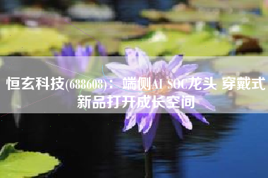 恒玄科技(688608)：端侧AI SOC龙头 穿戴式新品打开成长空间