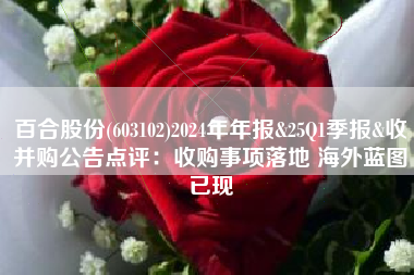百合股份(603102)2024年年报&25Q1季报&收并购公告点评：收购事项落地 海外蓝图已现