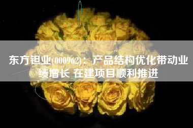 东方钽业(000962)：产品结构优化带动业绩增长 在建项目顺利推进