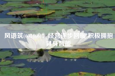 风语筑(603466)：经营逐步回暖 积极拥抱具身智能