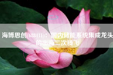 海博思创(688411)：国内储能系统集成龙头的出海二次腾飞