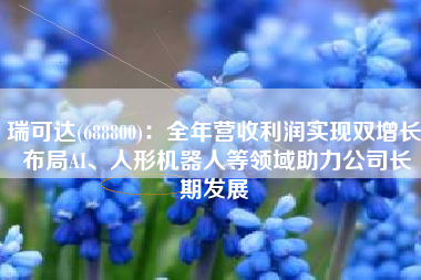 瑞可达(688800)：全年营收利润实现双增长 布局AI、人形机器人等领域助力公司长期发展