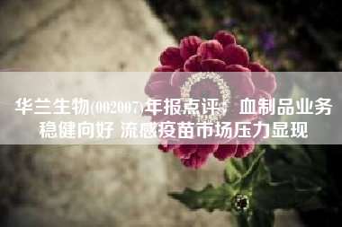 华兰生物(002007)年报点评：血制品业务稳健向好 流感疫苗市场压力显现