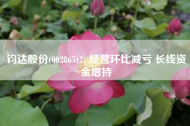 钧达股份(002865)：经营环比减亏 长线资金增持