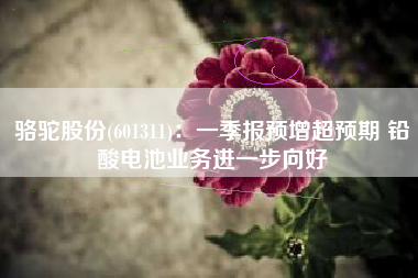 骆驼股份(601311)：一季报预增超预期 铅酸电池业务进一步向好