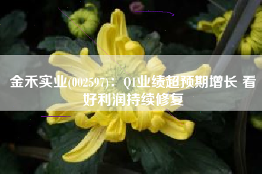 金禾实业(002597)：Q1业绩超预期增长 看好利润持续修复