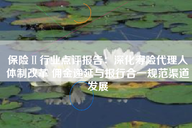 保险Ⅱ行业点评报告：深化寿险代理人体制改革 佣金递延与报行合一规范渠道发展