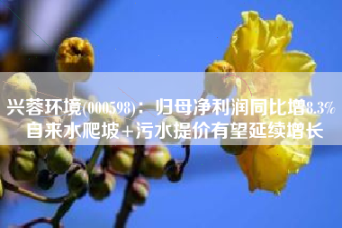 兴蓉环境(000598)：归母净利润同比增8.3% 自来水爬坡+污水提价有望延续增长