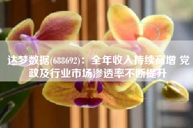 达梦数据(688692)：全年收入持续高增 党政及行业市场渗透率不断提升