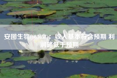 安图生物(603658)：收入基本符合预期 利润略低于预期