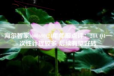 海尔智家(600690)24年年报点评：24A Q4一次性计提较多 后续有望好转