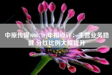 中原传媒(000719)年报点评：主营业务稳健 分红比例大幅提升