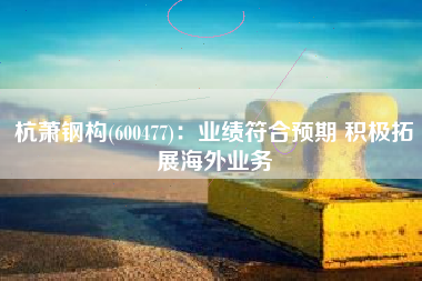杭萧钢构(600477)：业绩符合预期 积极拓展海外业务