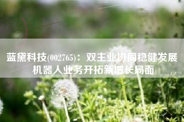 蓝黛科技(002765)：双主业协同稳健发展 机器人业务开拓新增长局面