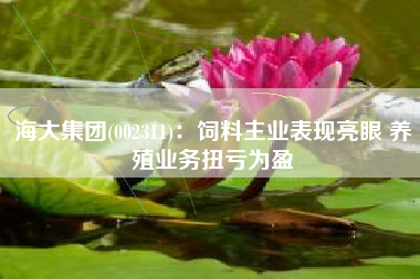 海大集团(002311)：饲料主业表现亮眼 养殖业务扭亏为盈