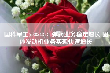 国科军工(688543)：弹药业务稳定增长 固体发动机业务实现快速增长