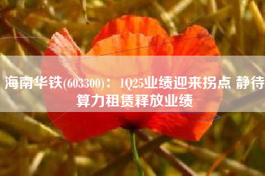 海南华铁(603300)：1Q25业绩迎来拐点 静待算力租赁释放业绩