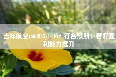 吉祥航空(603885)：FY24符合预期；看好盈利能力提升