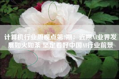 计算机行业周观点第2期：近期AI业界发展如火如荼 坚定看好中国AI行业前景