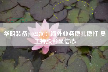 华明装备(002270)：海外业务稳扎稳打 员工持股彰显信心