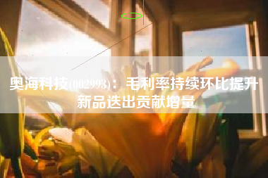 奥海科技(002993)：毛利率持续环比提升 新品迭出贡献增量