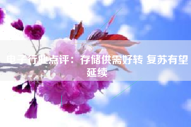 电子行业点评：存储供需好转 复苏有望延续