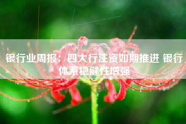 银行业周报：四大行注资如期推进 银行体系稳健性增强