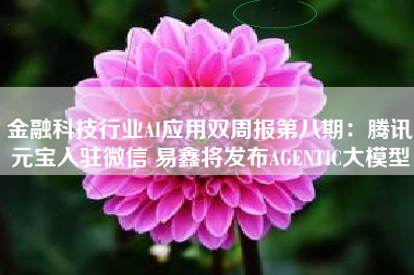 金融科技行业AI应用双周报第八期：腾讯元宝入驻微信 易鑫将发布AGENTIC大模型
