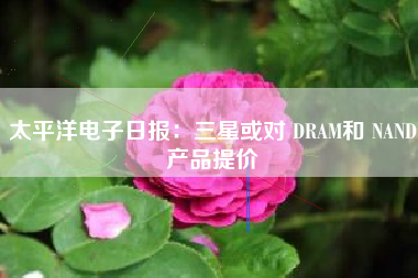 太平洋电子日报：三星或对 DRAM和 NAND产品提价