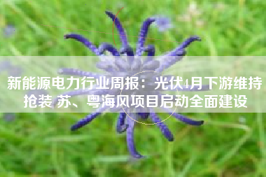 新能源电力行业周报：光伏4月下游维持抢装 苏、粤海风项目启动全面建设